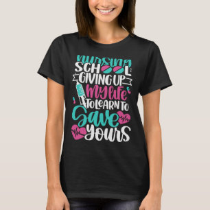 Camiseta Cita Inspiradora de estudiante de enfermería de es
