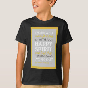 Camiseta cita inspiradora de gordon b hinckley lds