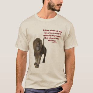 Camiseta Cita Inspiradora de Lion Confucio