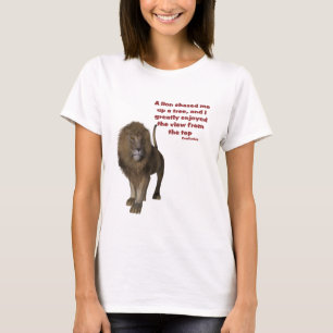 Camiseta Cita Inspiradora de Lion Confucio