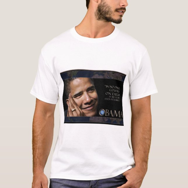 Camiseta Cita inspiradora de Obama (Anverso)