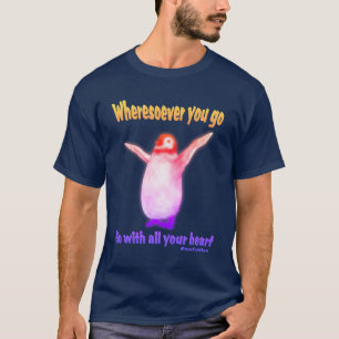 Camiseta Cita Inspiradora de Penguin Confucio