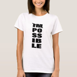 Camiseta Cita inspiradora de posibilidades ilimitadas