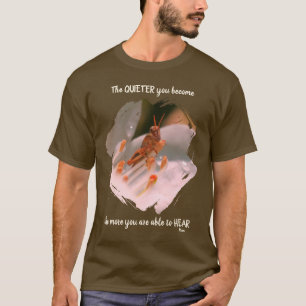 Camiseta Cita Inspiradora de Rumi sobre el Silencio