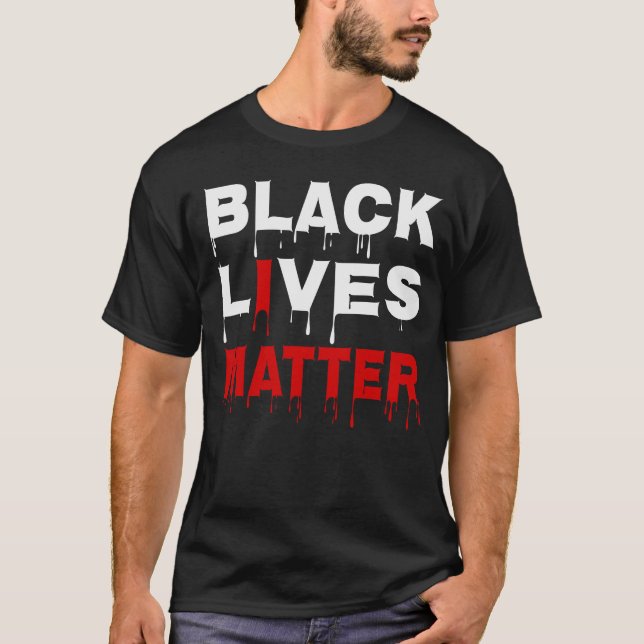 Camiseta Cita Inspiradora de 👊 vidas negras (Anverso)