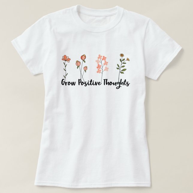 Camiseta Cita Inspiradora de Wildflowers (Diseño del anverso)