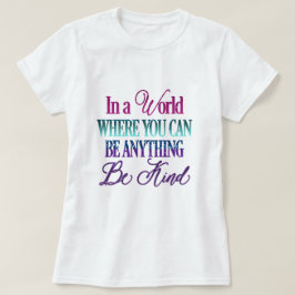 Camiseta Cita Inspiradora del Purpurina de goteo