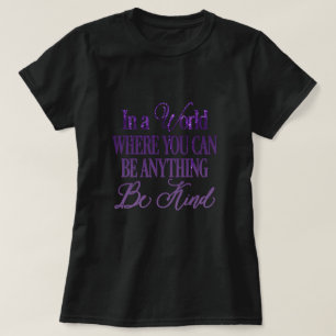 Camiseta Cita Inspiradora del Purpurina de goteo