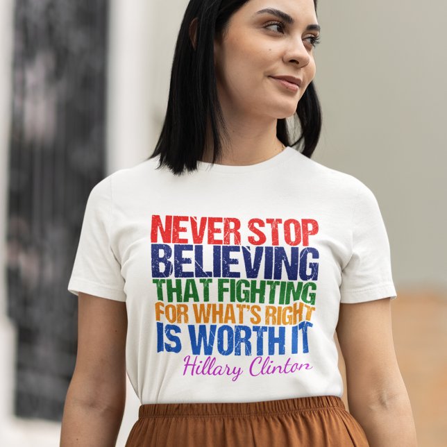 Camiseta Cita inspiradora Demócrata Feminista Política (Subido por el creador)