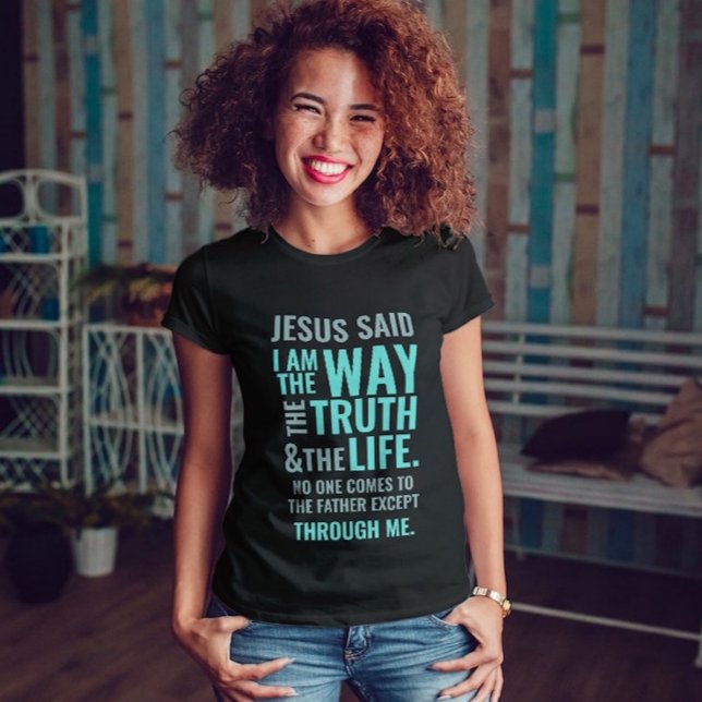 Camiseta Cita inspiradora Jesús Guión moderno (Subido por el creador)