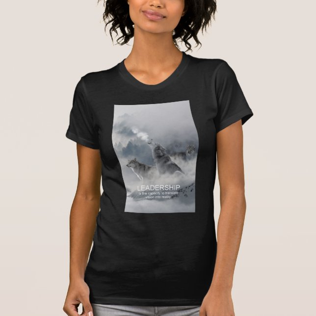 Camiseta cita inspiradora motivadora de liderazgo (Anverso)