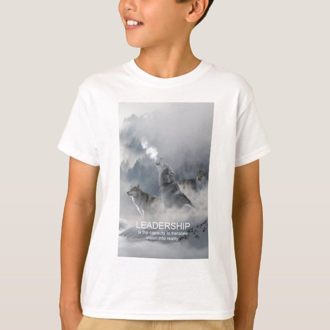 Camiseta cita inspiradora motivadora de liderazgo (Anverso)