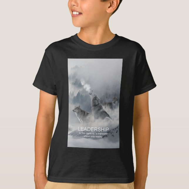 Camiseta cita inspiradora motivadora de liderazgo (Anverso)