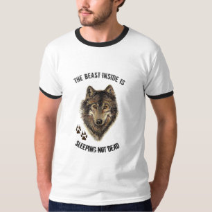 Camiseta Cita inspiradora o motivadora para Wolf Animal