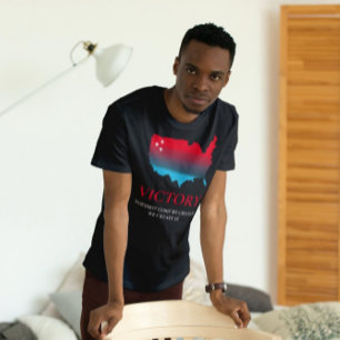 Camiseta Cita Inspiradora patriótica de USA Map