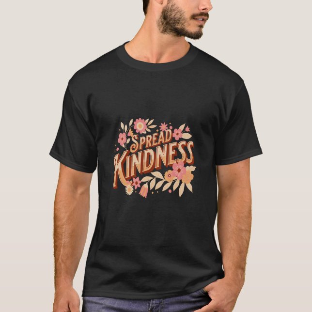 Camiseta Cita inspiradora positiva y generalizada Wildflowe (Anverso)