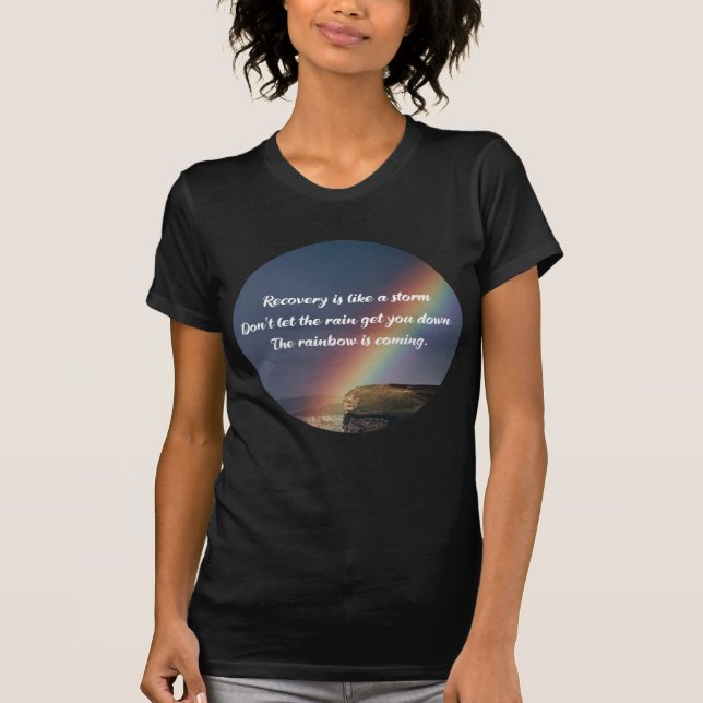 Camiseta Cita Inspiradora sobre recuperación de adicciones  (Anverso)