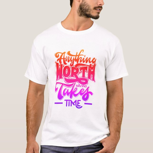 Camiseta Cita inspiradora tipografía (Anverso)