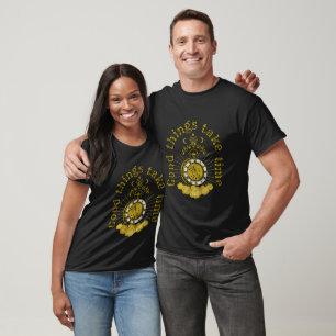 Camiseta cita inspiradora vintage las cosas buenas toman ti