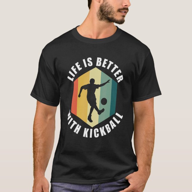 Camiseta Cita irónica Vida Con Kickball Ball Sports Traini (Anverso)