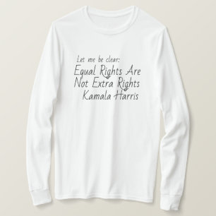 Camiseta Cita Kamala Harris sobre igualdad de derechos