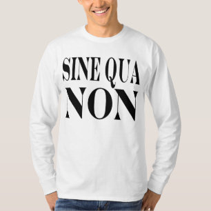 Camiseta Cita latina famosa de la condición indispensable:
