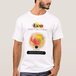 Camiseta Cita Leo del Rótulo Zodiaco moderno | Fuego de ele