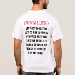 CAMISETA CITA "LIBERTAD Y LIBERTAD" COVID19 PANDEMIC 2020