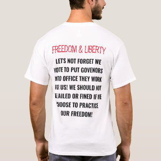 CAMISETA CITA "LIBERTAD Y LIBERTAD" COVID19 PANDEMIC 2020