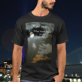 Camiseta Cita literaria de turno nocturno de luna completa