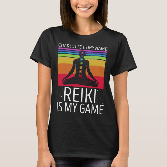 Camiseta Cita maestra de Reiki para curación y energía de C (Anverso)