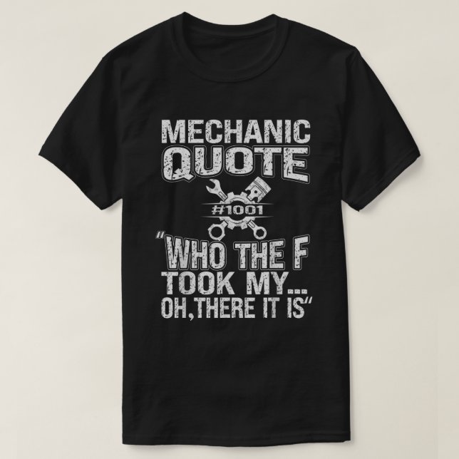 Camiseta Cita Mecánica de Guy de Coche (Diseño del anverso)