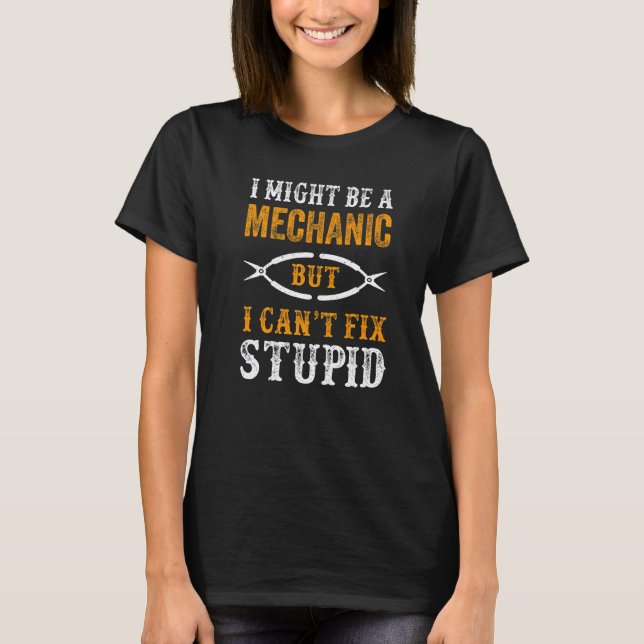 Camiseta Cita mecánica masculina Humor mecánico (Anverso)