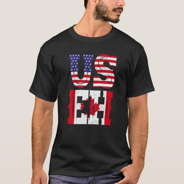 Camiseta Cita Meme Estadounidense En Canadá (Anverso)