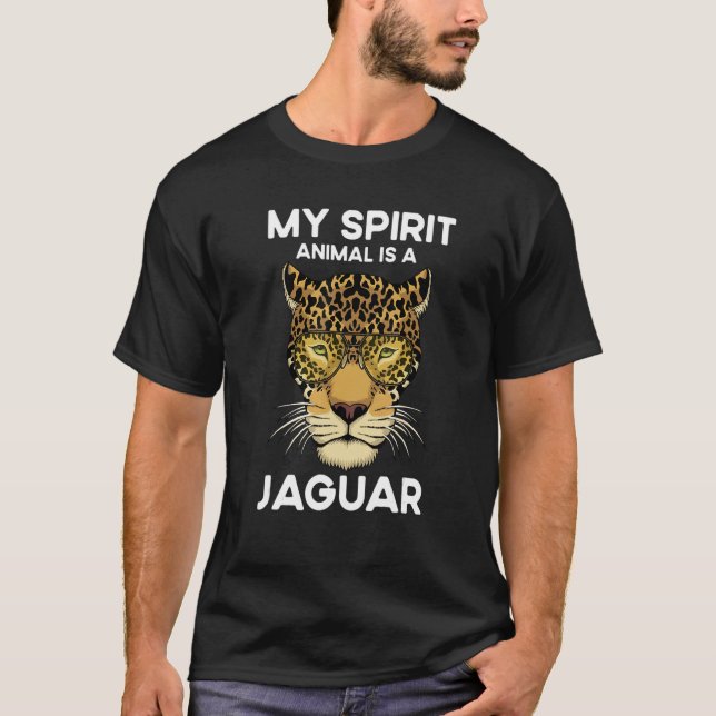 Camiseta Cita Mi Animal De Espíritu Es Un Jaguar (Anverso)