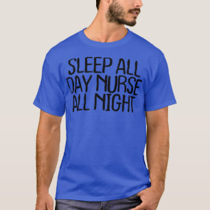 Camiseta Cita Mínima Graciosa, Duerme Toda La Noche Enferme