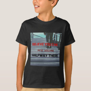 Camiseta Cita Motivacional Arte - Creer Y Lograr Palo