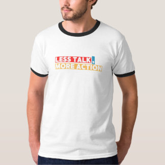 Camiseta Cita Motivacional Audaz: menos charla, más acción