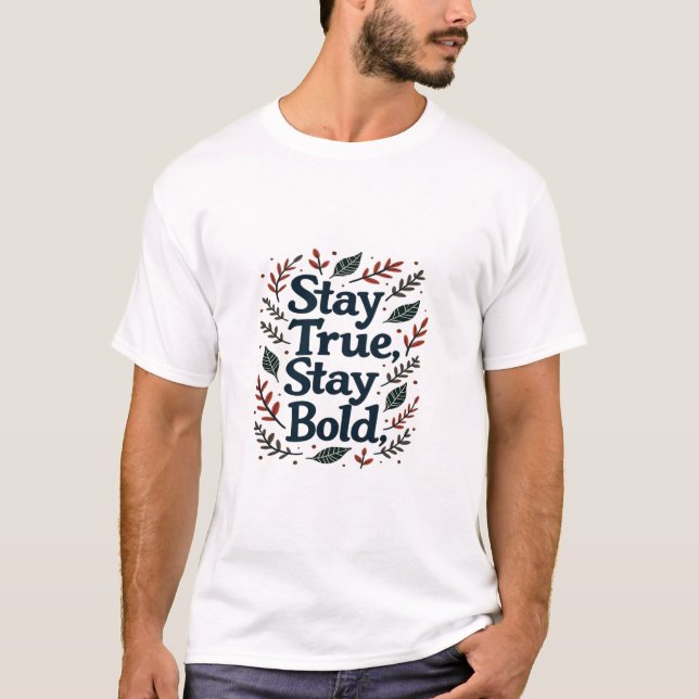 Camiseta Cita motivacional botánica inspiradora (Anverso)