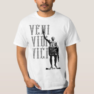 Camiseta Cita Motivacional de César Veni Vidi Vici Mens