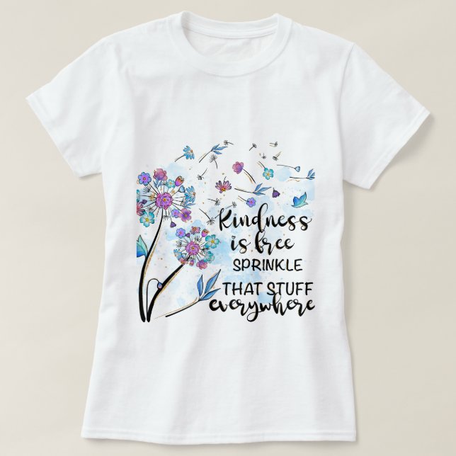 Camiseta Cita motivacional de Dandelion (Diseño del anverso)
