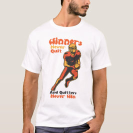 Camiseta Cita Motivacional de Fútbol: Los Ganadores Nunca A