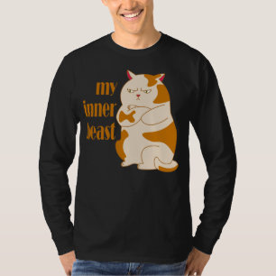 Camiseta Cita motivacional de gato gordo perezoso de mi bes
