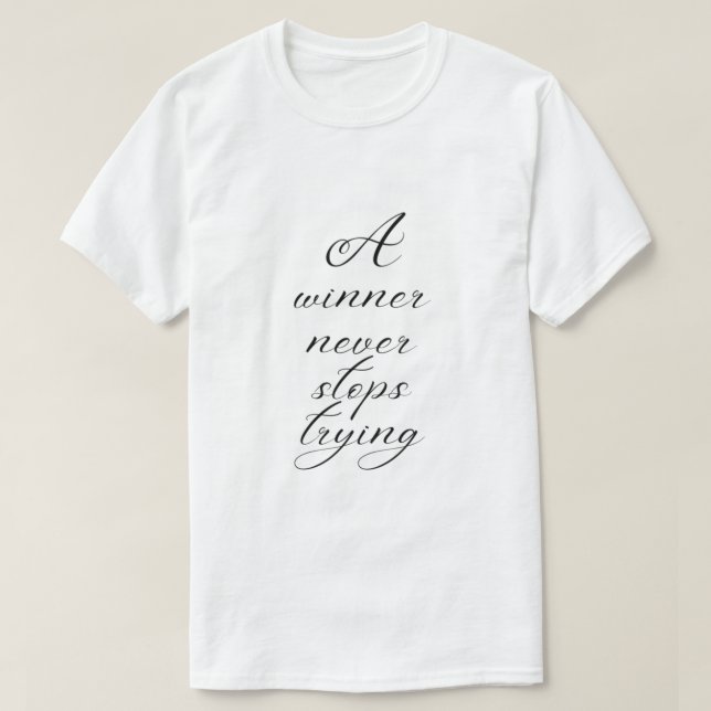 Camiseta Cita motivacional de Tom Landry (Diseño del anverso)