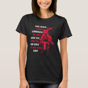 Camiseta Cita motivacional de toro en rodeo