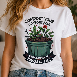 Camiseta Cita Motivacional Jardín De Posibilidades