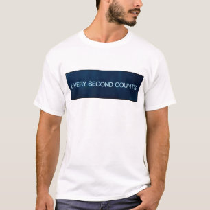 Camiseta Cita Motivacional Minimalista Cada Segundo Cuenta