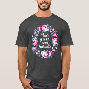 Camiseta Cita motivacional Nunca te rindas chico