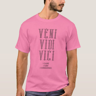 Camiseta Cita Motivacional Personalizada Veni Vidi Vici Hom