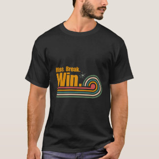 Camiseta Cita Motivacional Retro – Levántate Rompe Gana Vin